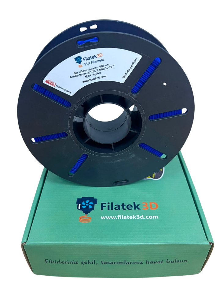 FİLATEK3D Mavi Pla+ Filament, 1 Kg, Ams Uyumludur, 1.75 mm
