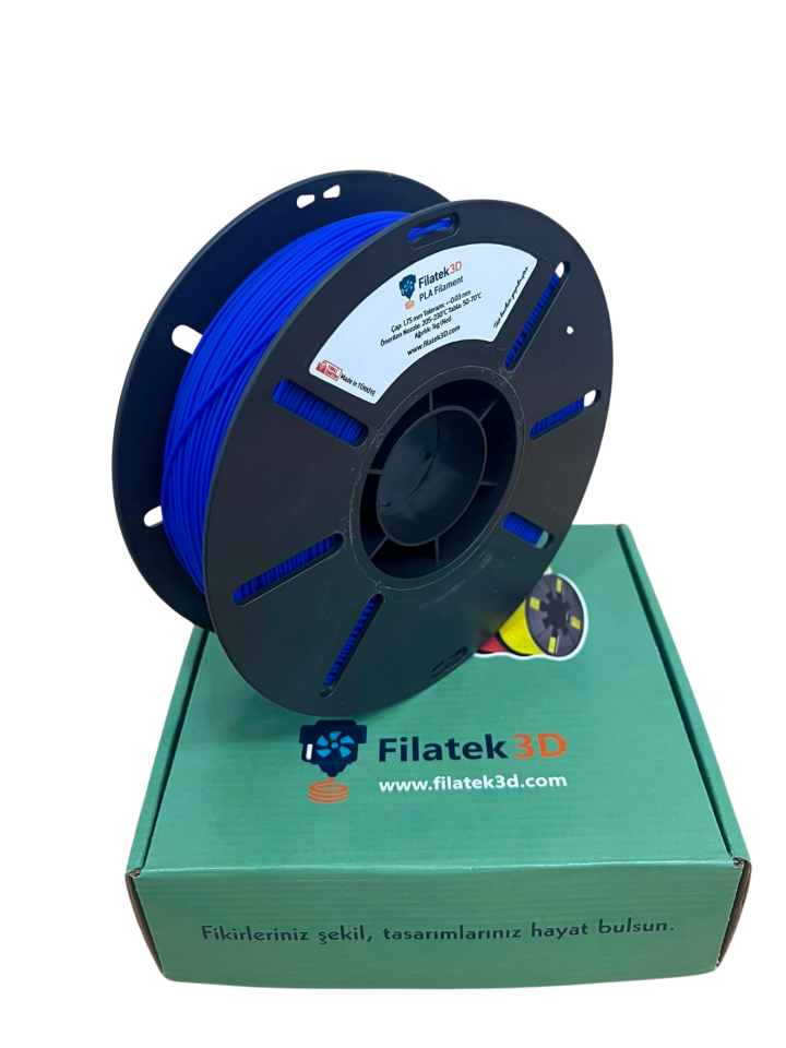 FİLATEK3D Mavi Pla+ Filament, 1 Kg, Ams Uyumludur, 1.75 mm