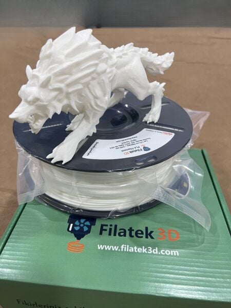 FİLATEK3D Beyaz Pla Filament, 1 Kg, Ams Uyumludur, 1.75 mm
