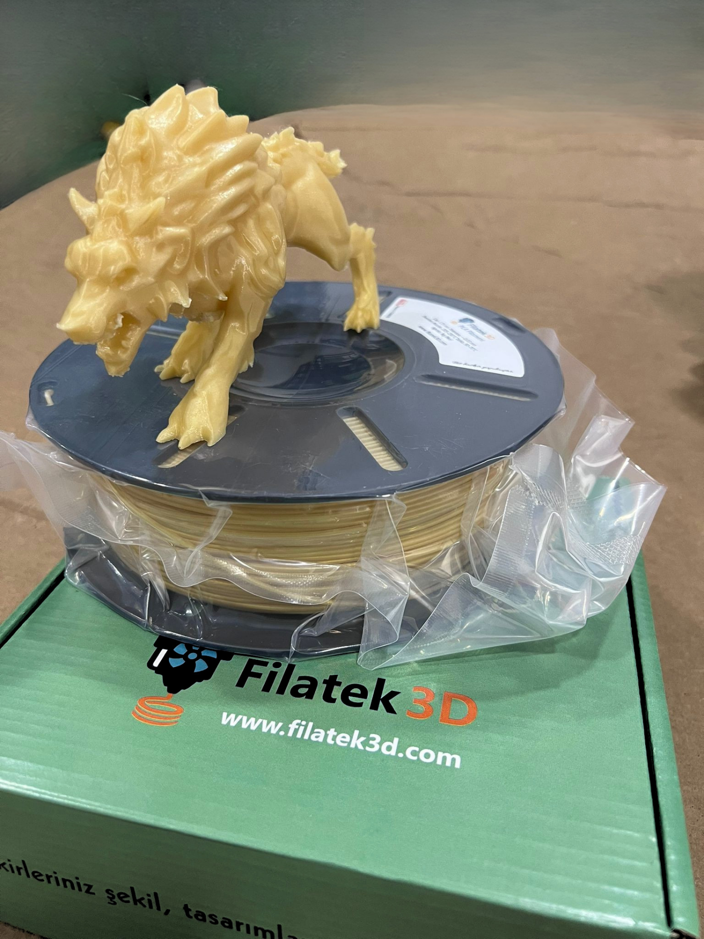 FİLATEK3D Buğday Rengi Pla Filament, 1 Kg, Ams Uyumludur, 1.75 mm