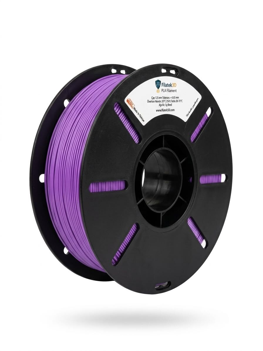 Filatek3D Mor PLA +  Filament, 1 Kg, Ams Uyumlu, 1.75 mm