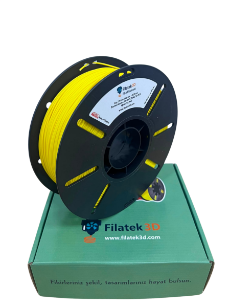 Filatek3D Sarı Pla + Filament, 1 Kg, Ams Uyumludur, 1.75 mm