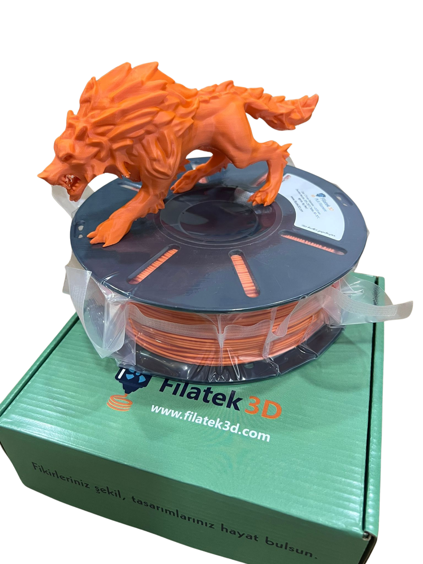 Filatek3D Turuncu Pla + Filament, 1 Kg, Ams Uyumludur, 1.75 mm