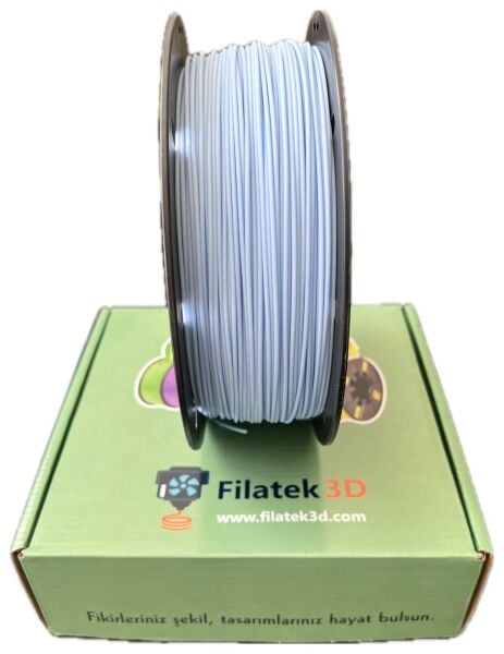 Filatek3D Açık Mavi Pla+ Filament, Profesyonel Baskı, Ams Uyumlu, 1.75 mm,1 Kg