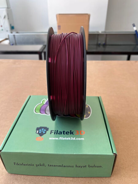Filatek3D Vişne Çürüğü Pla + Filament, 1 Kg, Profesyonel 3D baskı kalitesi,Ams Uyumludur, 1.75 mm