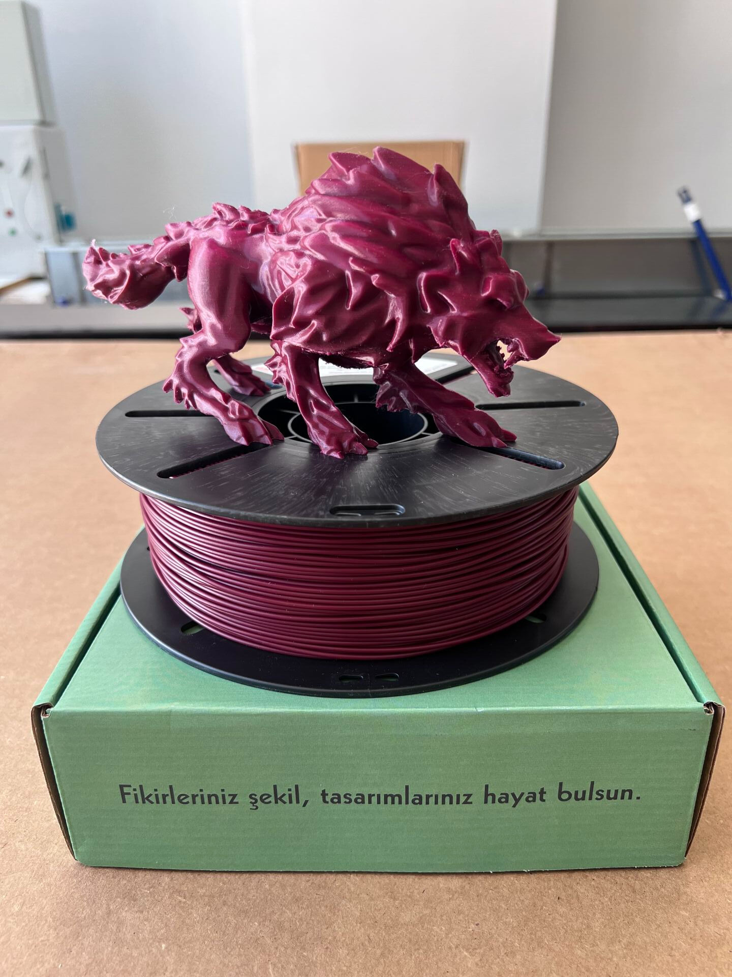 Filatek3D Vişne Çürüğü Pla + Filament, 1 Kg, Profesyonel 3D baskı kalitesi,Ams Uyumludur, 1.75 mm
