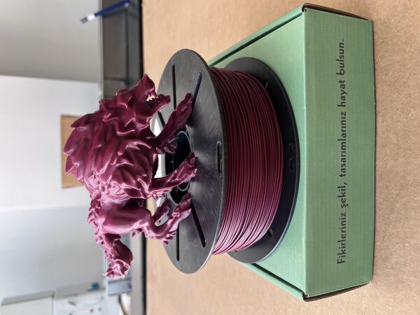 Filatek3D Vişne Çürüğü Pla + Filament, 1 Kg, Profesyonel 3D baskı kalitesi,Ams Uyumludur, 1.75 mm