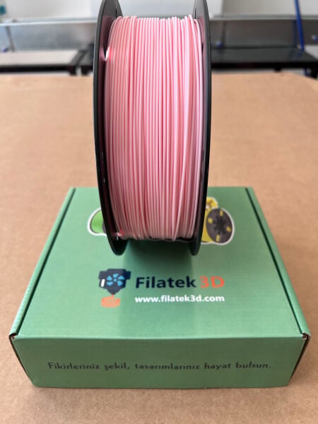 Filatek3D Toz Pembe Hyper Pla Filament, 3D yazıcı Profesyonel Baskı, Ams Uyumlu, 1.75 mm,1 Kg
