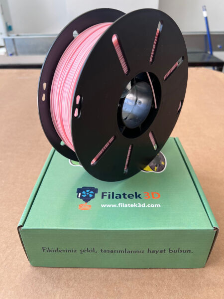 Filatek3D Toz Pembe Hyper Pla Filament, 3D yazıcı Profesyonel Baskı, Ams Uyumlu, 1.75 mm,1 Kg