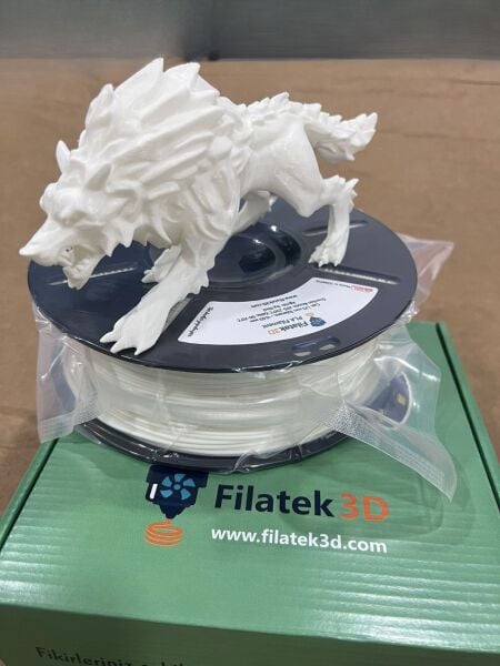 FİLATEK3D Beyaz  PLA+ Profesyonel 3D Yazıcı Filamenti - 1.75mm (1kg)