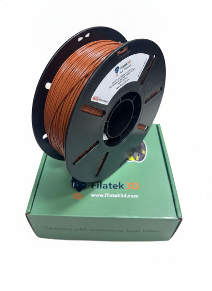 FİLATEK3D Kahve rengi   PLA+ Profesyonel 3D Yazıcı Filamenti - 1.75mm (1kg)