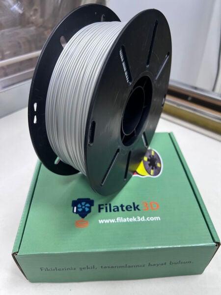 Filatek3D Gümüş Gri Hyper Pla Filament, 3D yazıcı Profesyonel Baskı, Ams Uyumlu, 1.75 mm,1 Kg