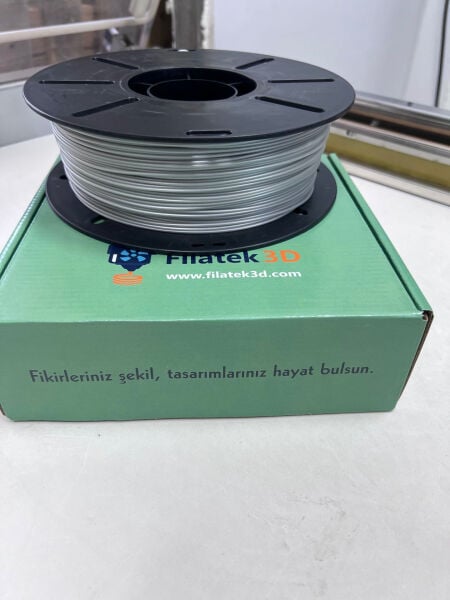 Filatek3D Gümüş Gri Hyper Pla Filament, 3D yazıcı Profesyonel Baskı, Ams Uyumlu, 1.75 mm,1 Kg