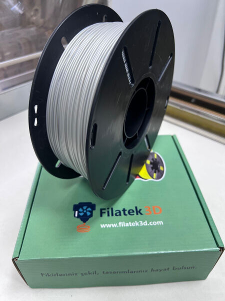 FİLATEK3D Gümüş Gri PLA+ Filament, 1 Kg, Ams Uyumludur, 1.75 mm