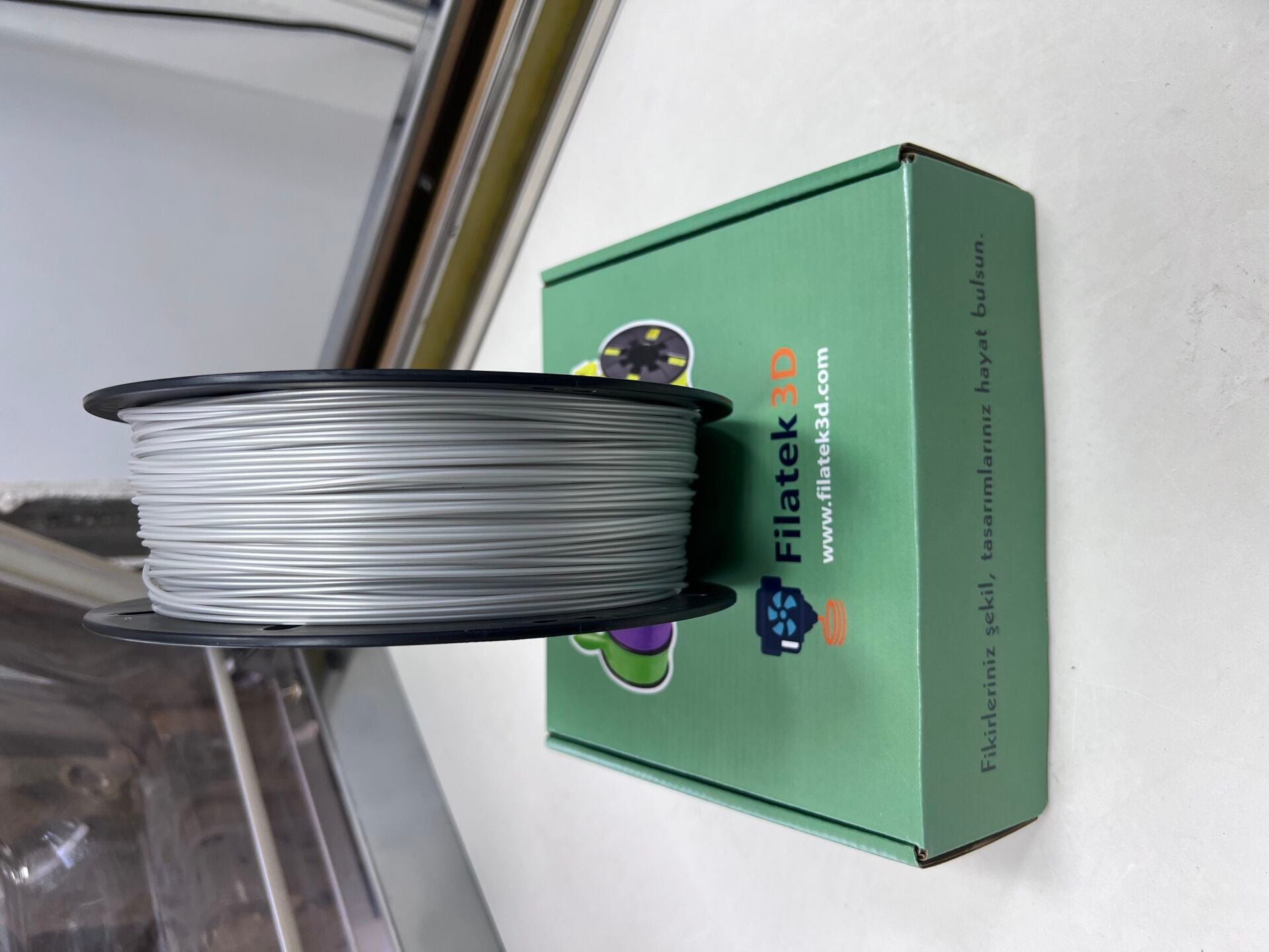 FİLATEK3D Gümüş Gri PLA+ Filament, 1 Kg, Ams Uyumludur, 1.75 mm