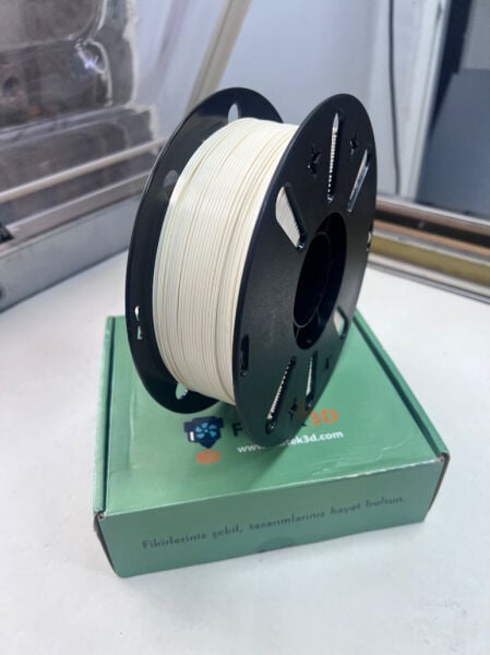 FİLATEK3D Kemik Beyazı(açık krem) Pla+  Filament, 1 Kg, Ams Uyumludur