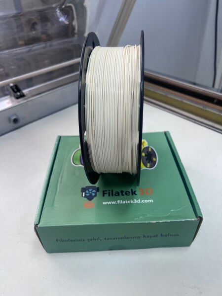 FİLATEK3D Kemik Beyazı(açık krem) Pla+  Filament, 1 Kg, Ams Uyumludur